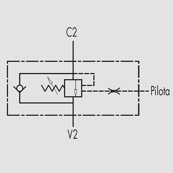 Single Overcentre Valves 3 ways (VBCD SE 3 VIE) sch